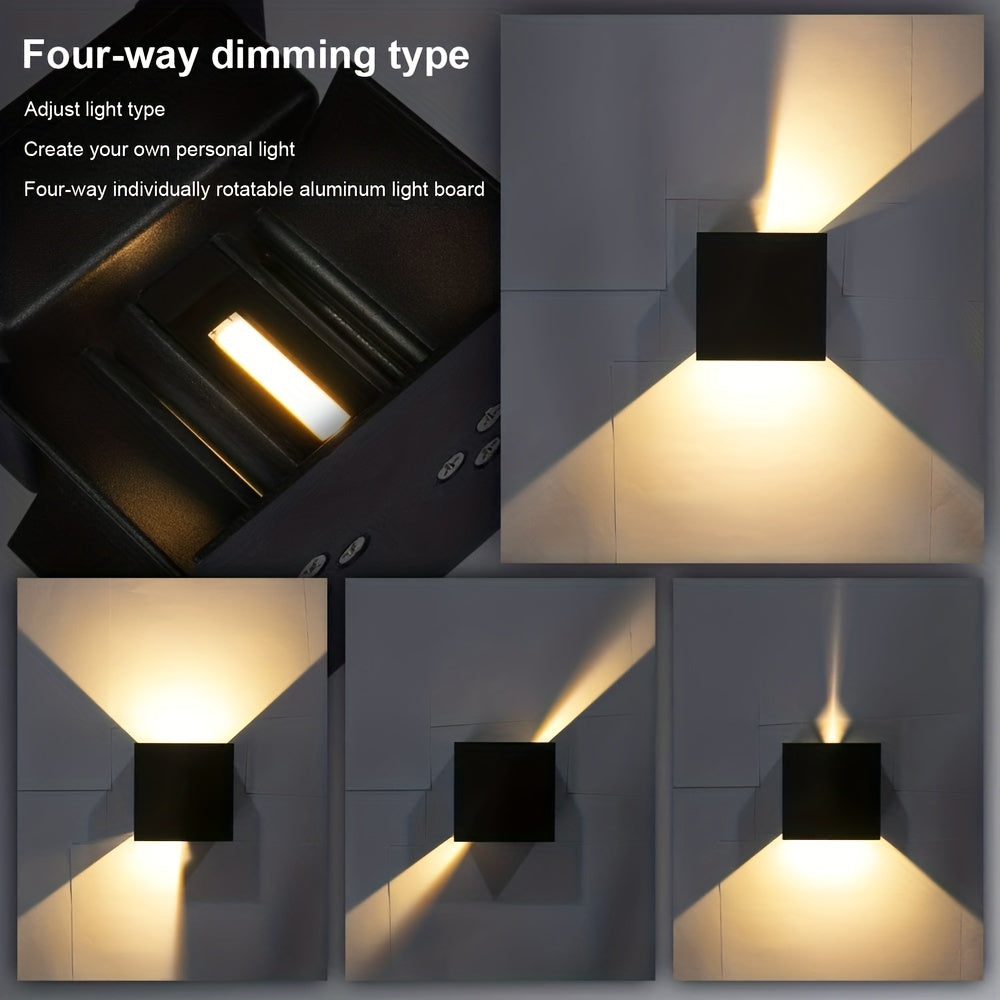 SUNMEIYI 12W LED Wall Light Outdoor Waterproof IP65 Porch Garden Wall Lamp
