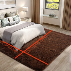 Soft Fluffy Large Plush Floor Blanket Bedroom Decor 62x90in