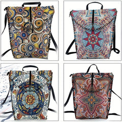 Vintage Ethnic Style Backpack Retro Bohemian Travel Daypack