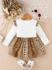 Baby Girl Love Leopard Print Dress