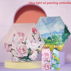 UltraLight Ink Painting Sunshade Pocket Umbrella