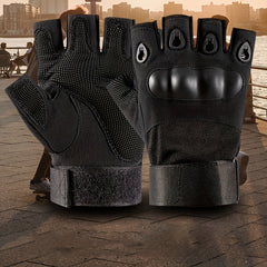 Half Finger Tactical Gloves for Men, Military Hiking Cycling Sports Gloves