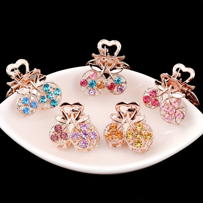 Rhinestone Butterfly Hair Claw Clip Non Slip Grip Hair Jaw Clip