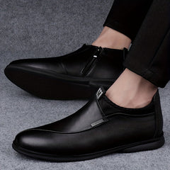 Men's Plush Ankle Top Boots Wear Resistant Non Slip Outdoor Casual