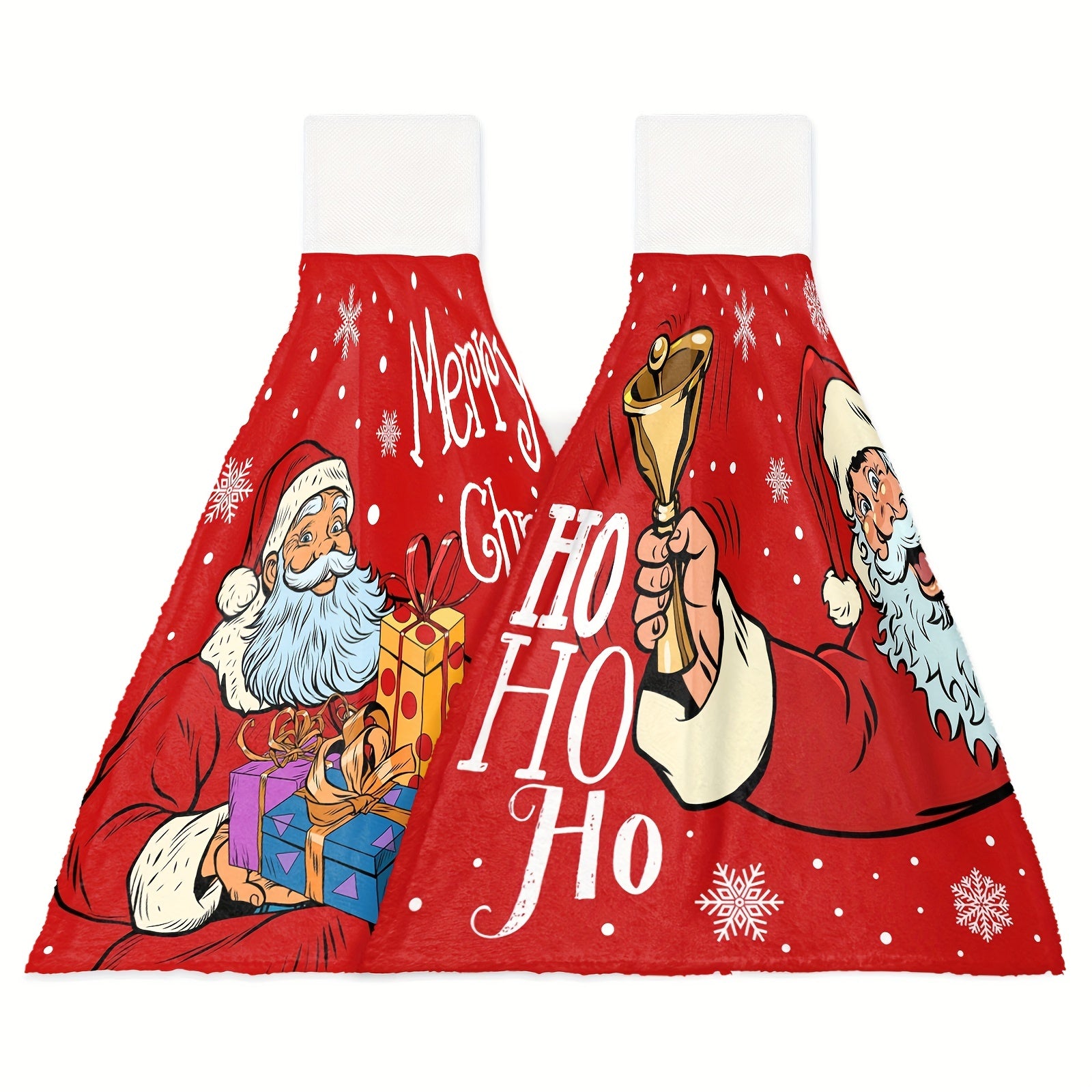 Christmas Santa Fingertip Towel Soft Absorbent Dish Cloth