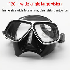 Diving Mask Aluminum Frame Snorkel Set For Diving