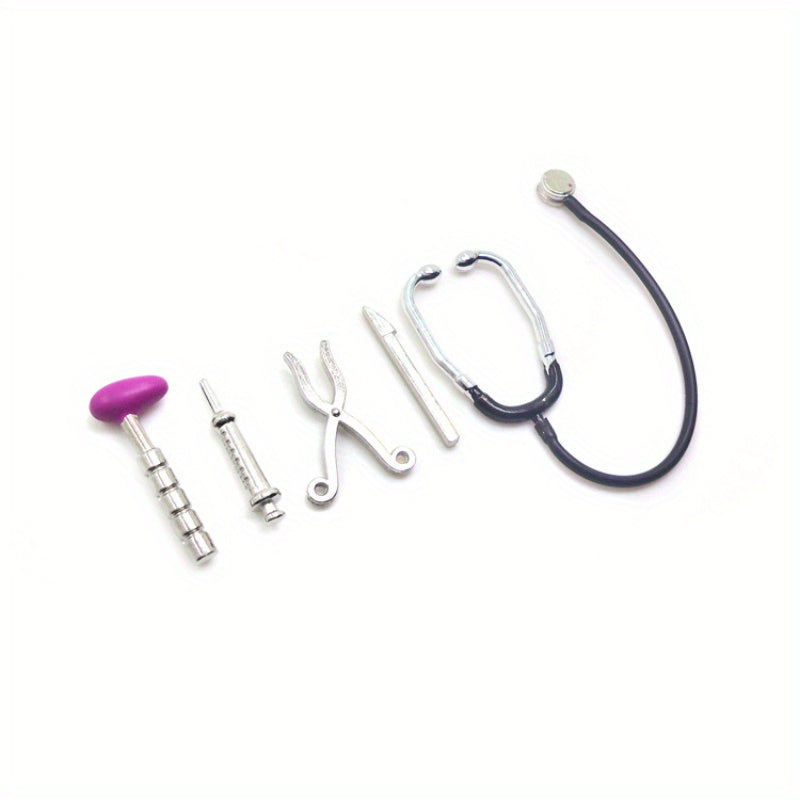 Mini Medical Stethoscope Model 1:12 Scale Toy House Set