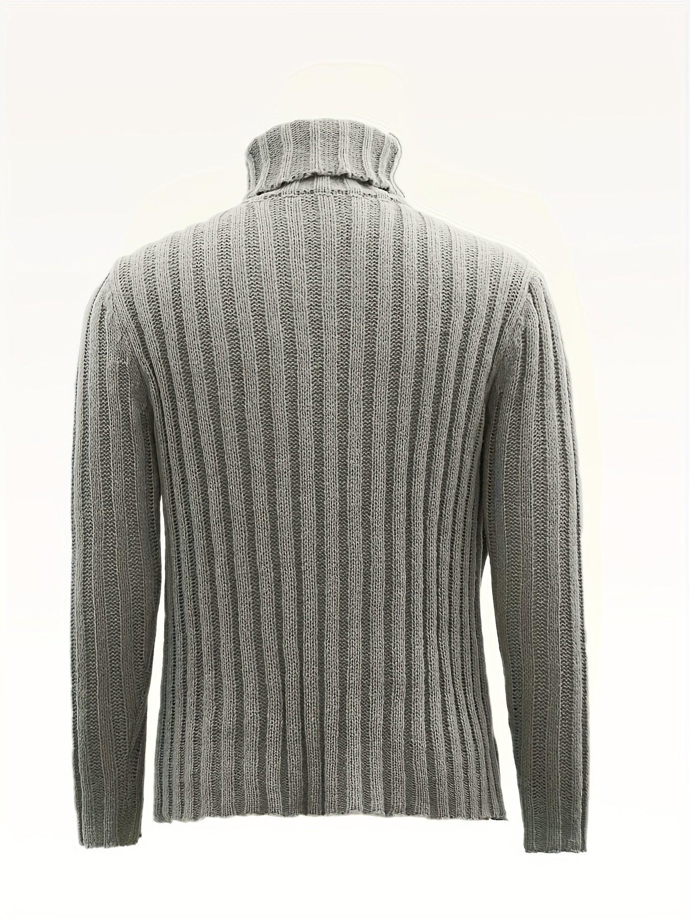 Men's Turtle Neck Cable Knit Sweater