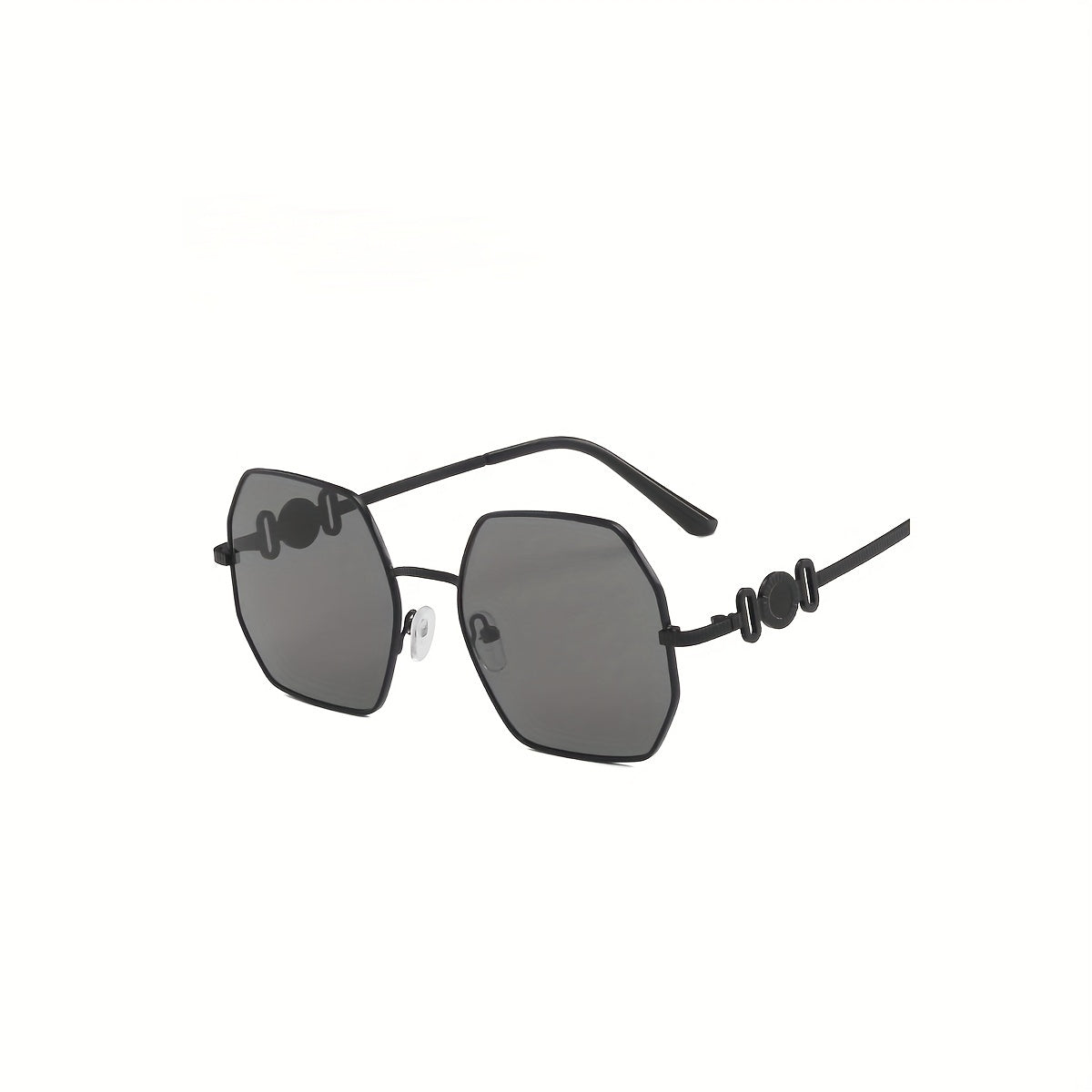 Men's Polygonal Metal Sunglasses for Outdoor Sports