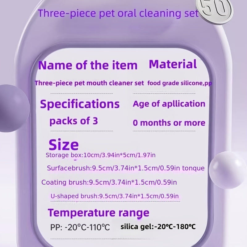 Kitten Pet Silicone Toothbrush Cat Brushing Dog Toothpaste