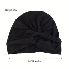 Bohemian Twist Braid Turban Hat Vintage Bandanna Head Scarf Casual Hijab