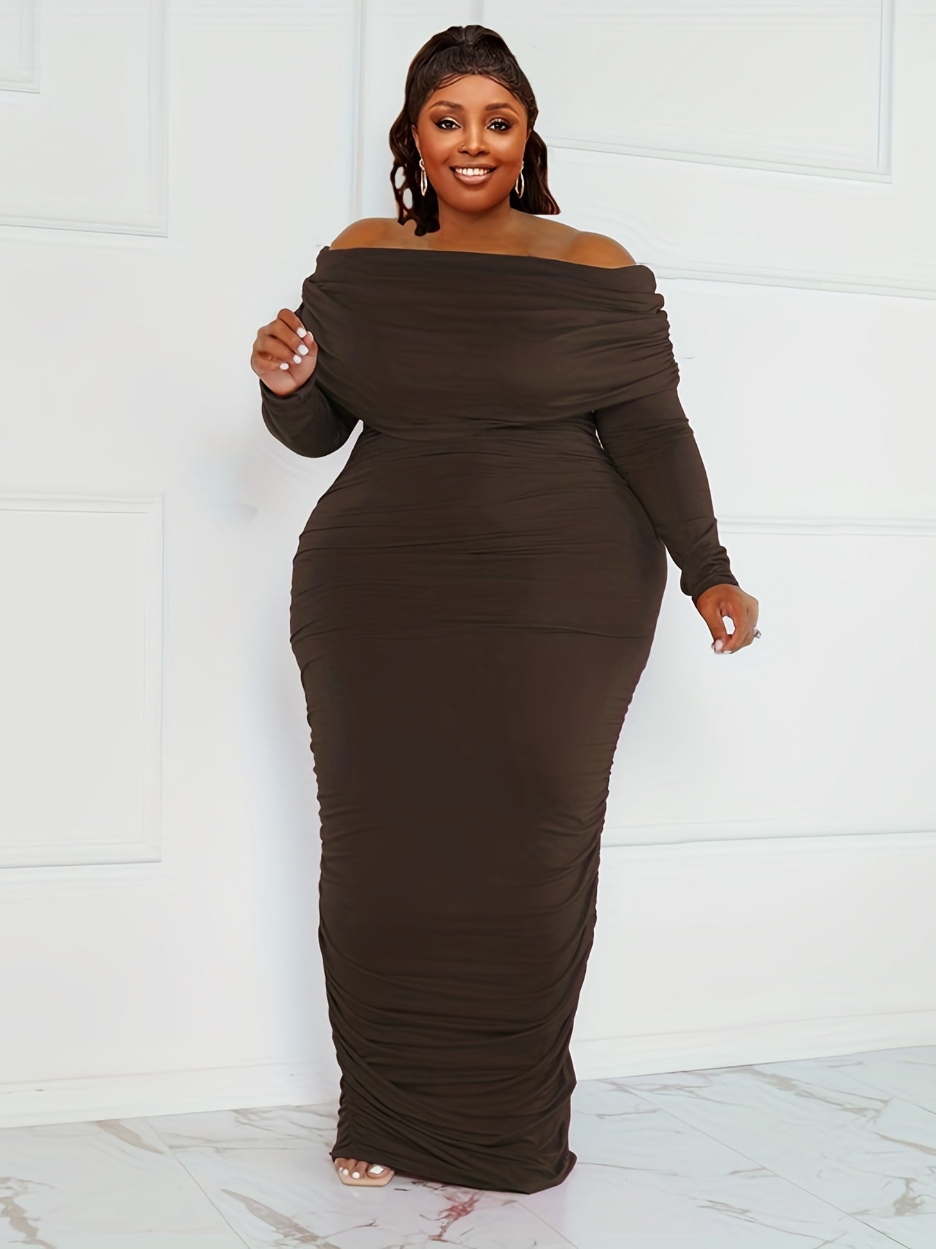  Sexy Off Shoulder Maxi Dress