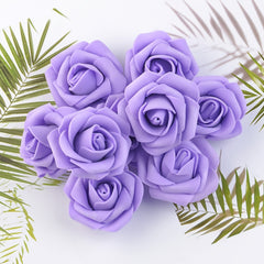 10 Foam Rose Flower Heads for DIY Wedding Bouquets & Celebrations