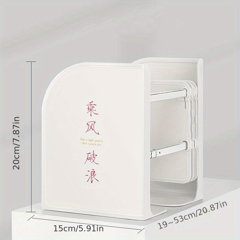Adjustable Metal Bookends for Organizing Office Books
