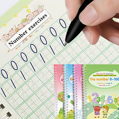 4pcs Handwriting Practice Books with Pen & Paper
