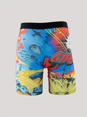 Anime Pattern Men's Boxer Briefs High Stretch Underwear