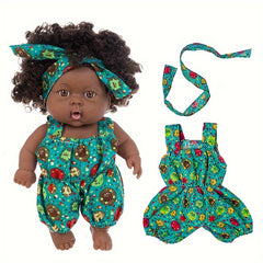 8 Inch Realistic Reborn Baby Doll Lifelike PVC Soft Toy Fashionable Dress Up