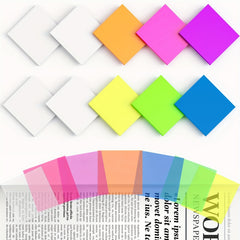 24 Packs Transparent Sticky Notes 1200 Sheets Waterproof Adhesive 7.6"