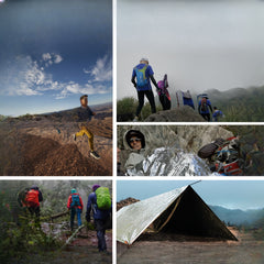 Outdoor Survival Insulation Blanket Double sided Silver Sunscreen Blanket
