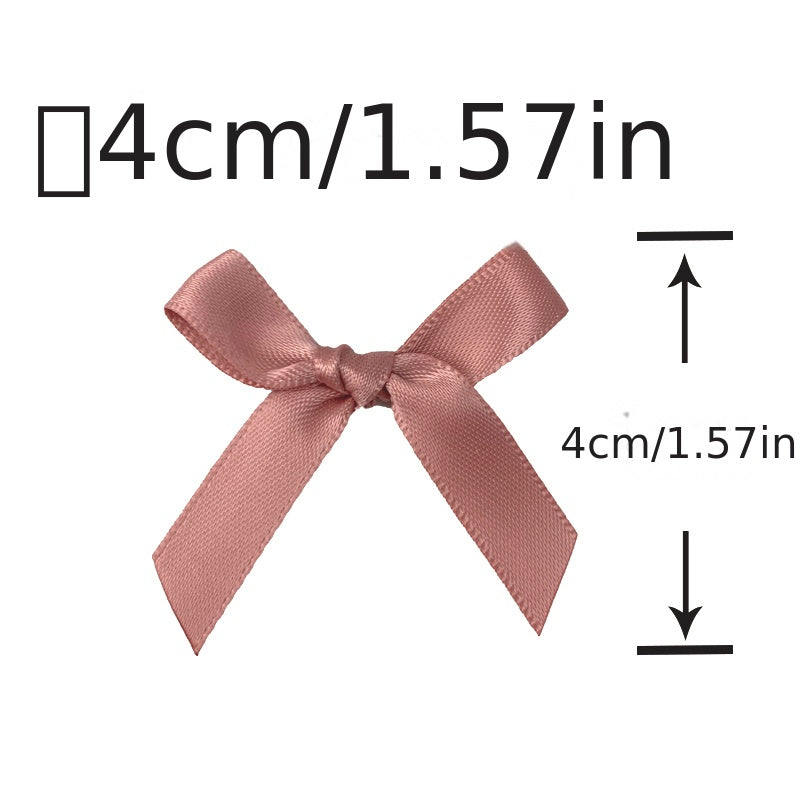 50pcs Small Size Polyester Satin Ribbon Bows DIY Craft Decoration