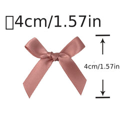50pcs Small Size Polyester Satin Ribbon Bows DIY Craft Decoration
