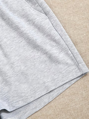 2 Pack Plus Size Casual Shorts Set Women's Plus Drawstring Baggy Shorts