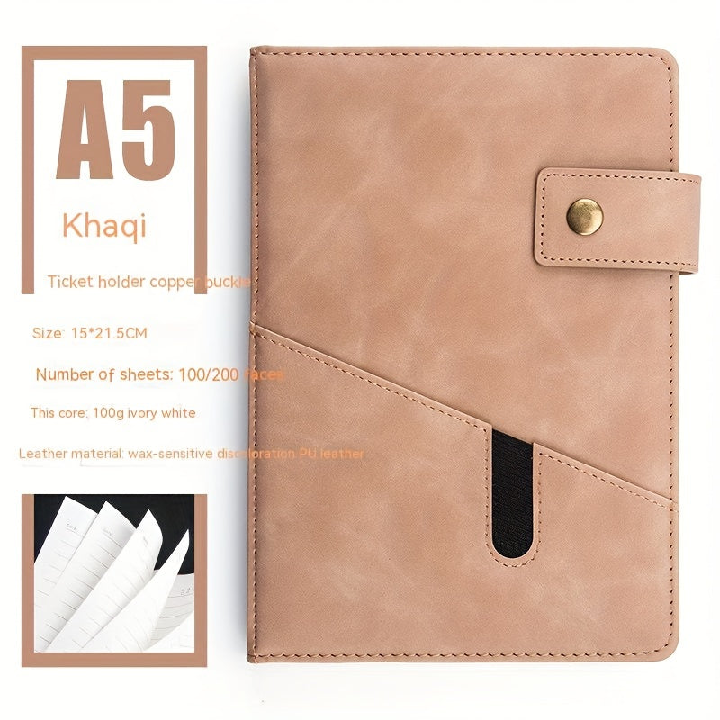 A5 Thickened Pocket Notebook for Work Memory, Small Fresh Office Stationery