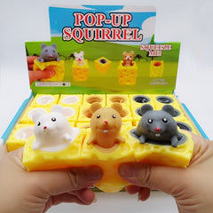 Cheese Mouse Cup Squeeze Toys for Kids