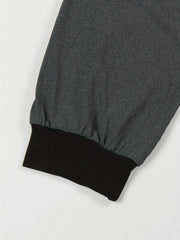  Colorblock Raglan Sleeve Top & Joggers Set