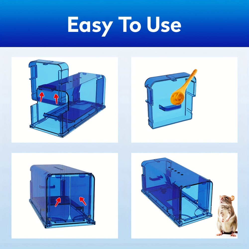 Humane Mouse Trap Live Catch Indoor Outdoor Durable No Harm To Mice Rats