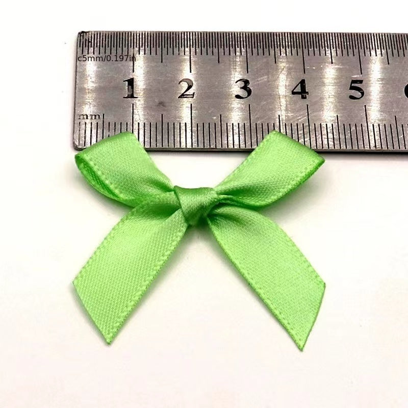 50pcs Small Size Polyester Satin Ribbon Bows DIY Craft Decoration