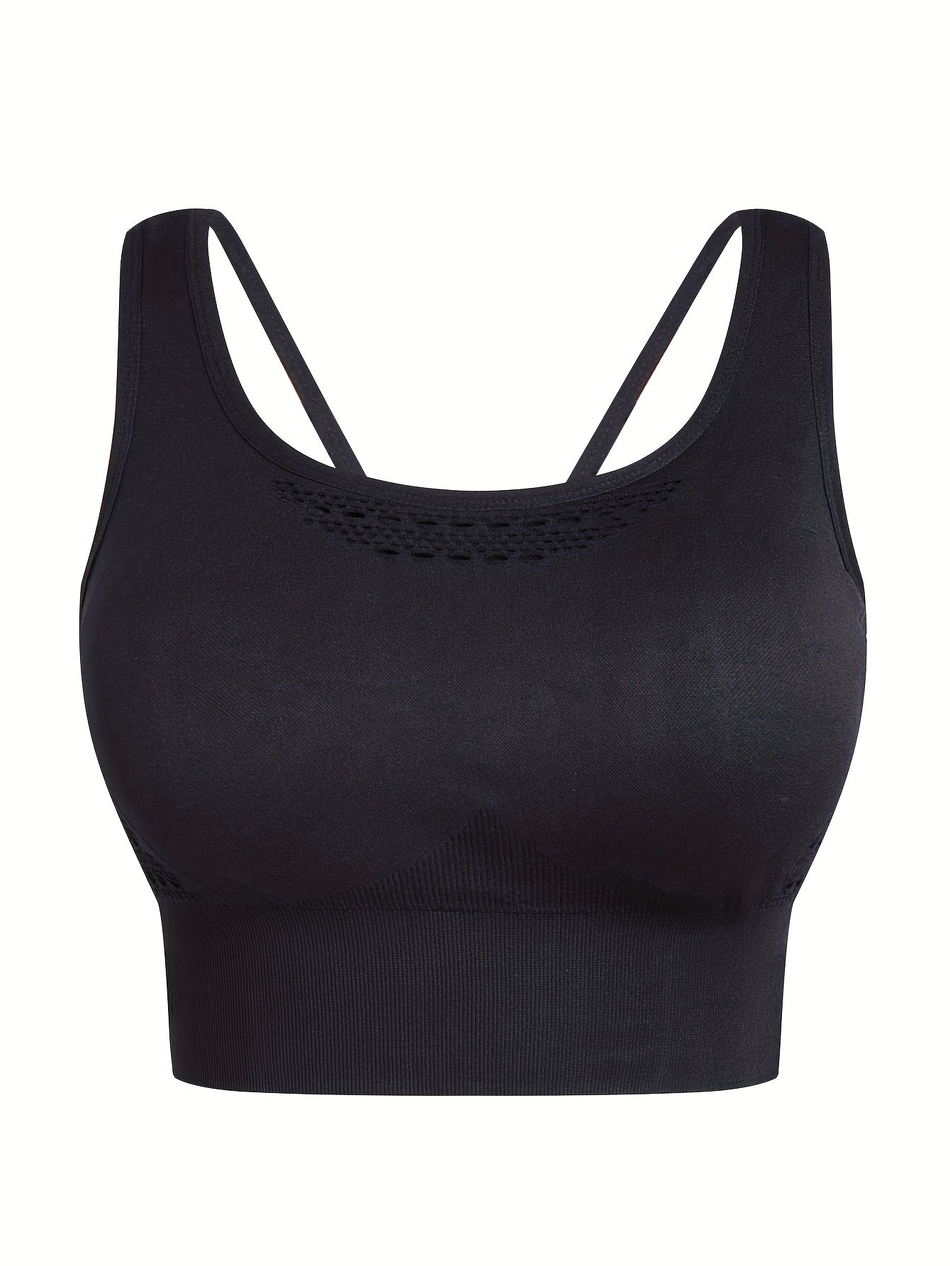  Seamless High Elastic Sports Bra with Removable Pads