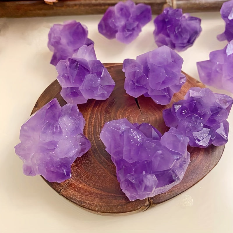 Natural Amethyst Raw Stone Purple Guardian Stone Ornament
