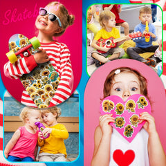 50pcs Sunflower Stickers Yellow Sunshine Stickers For Computer Phone Laptop Wat
