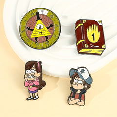 Creative Cartoon Funny Girl Pin Brooch