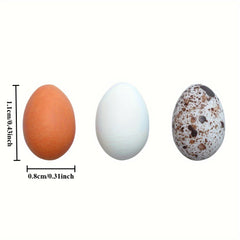 15pcs Faux Quail Eggs Beads Set Resin Artificial Eggs DIY Crafts Home Deco