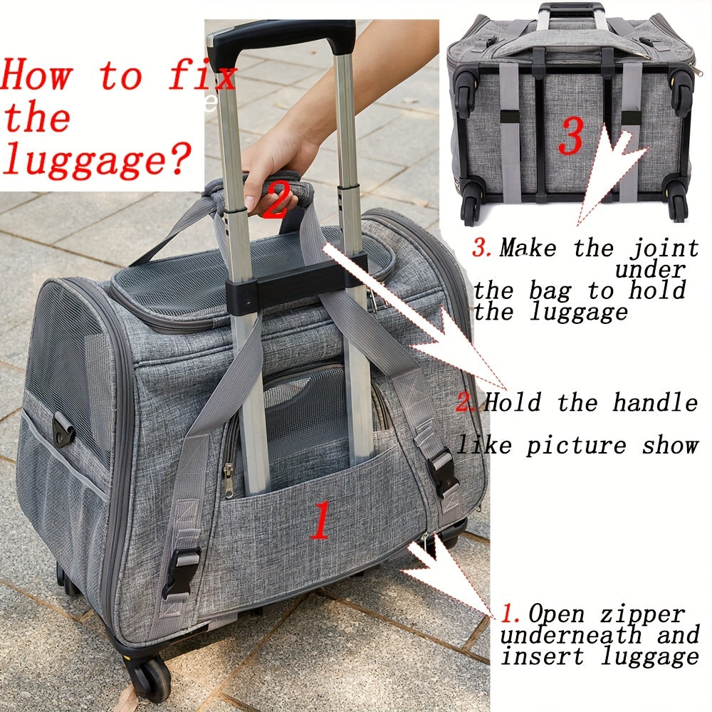 Pet Medium Cat And Small Dog Carrier
