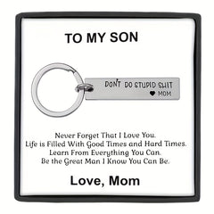 Funny Keychain Birthday Gift for Son