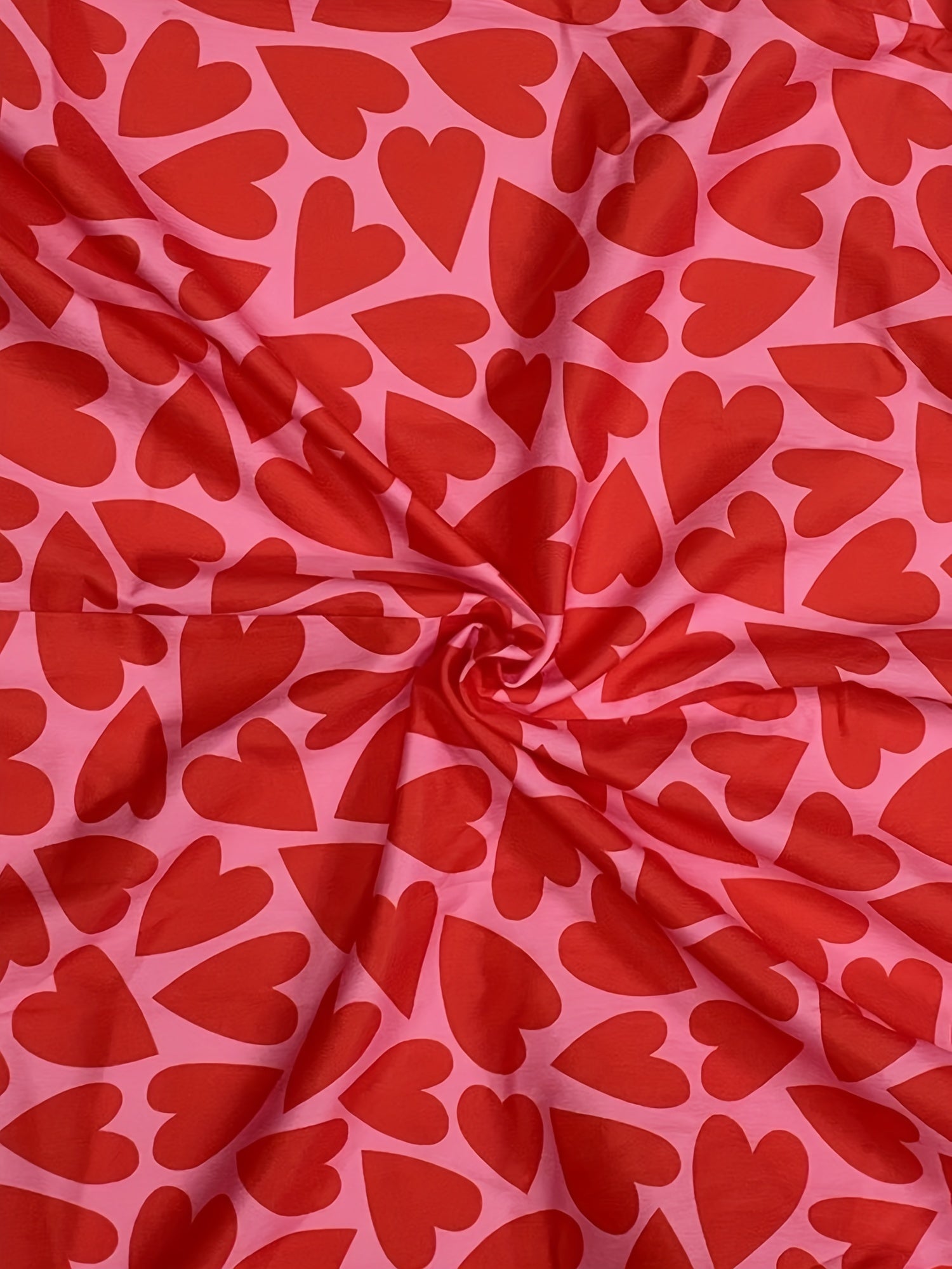  Women's Heart Print Button Up Blouse