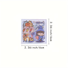 100pcs Random Cartoon Sticker for DIY Journal Diary Decoration