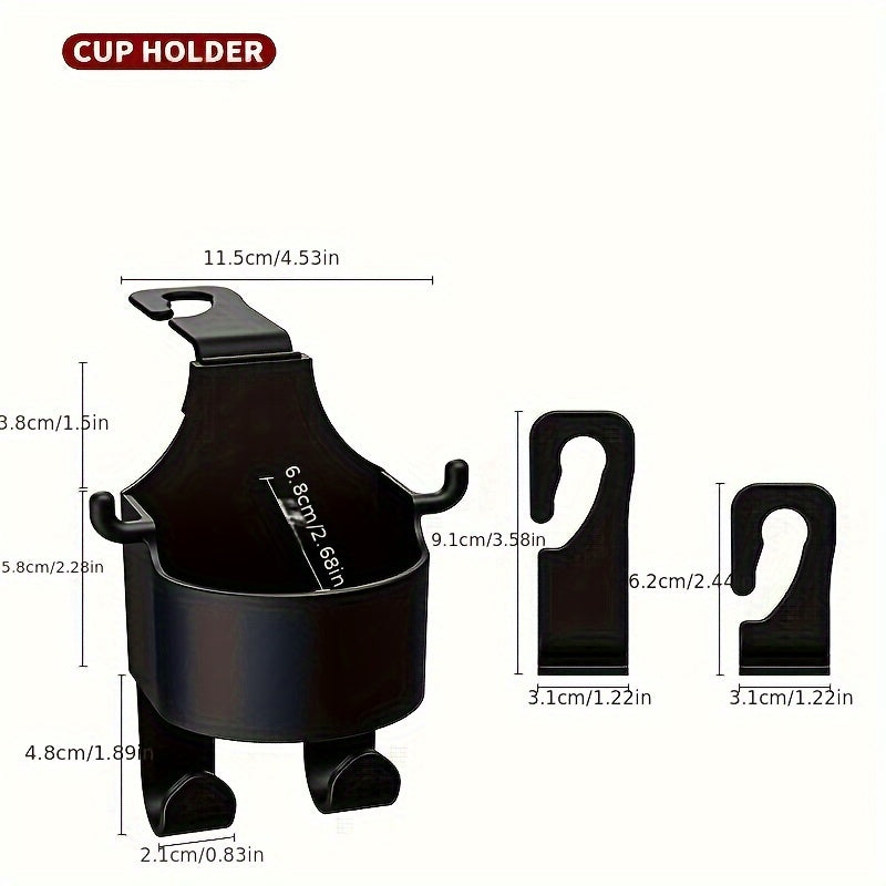 2pcs Car Boat Seat Back Cup Holder Mobile Phone Holder