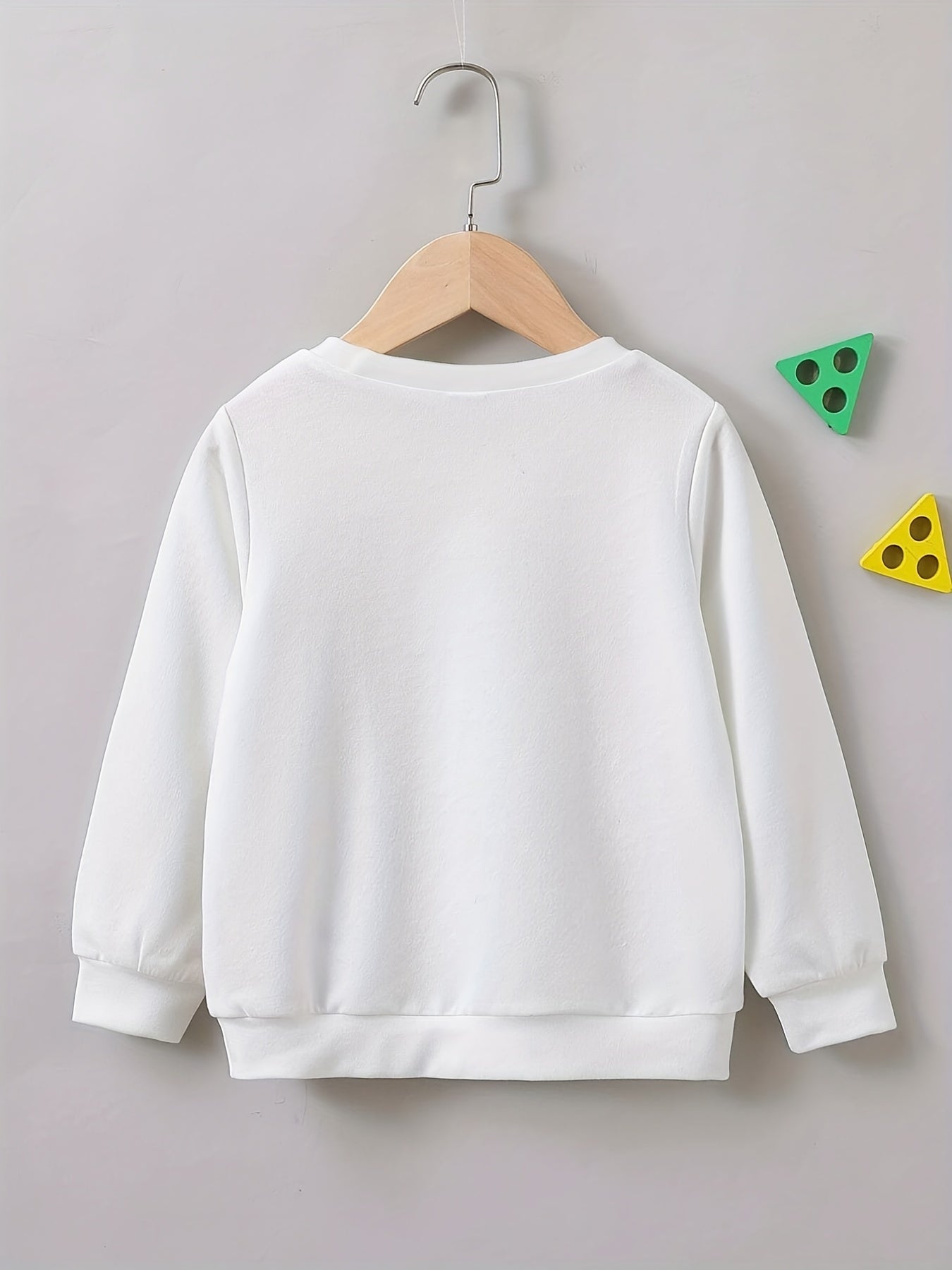 Letter Print Boys Casual Creative Pullover Sweatshirt Long Sleeve Crew Neck Tops