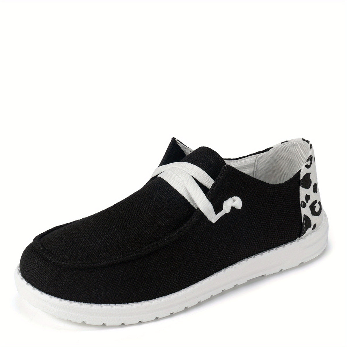 Women's Casual Canvas Shoes Lace Up Low Top Slip On Loafers