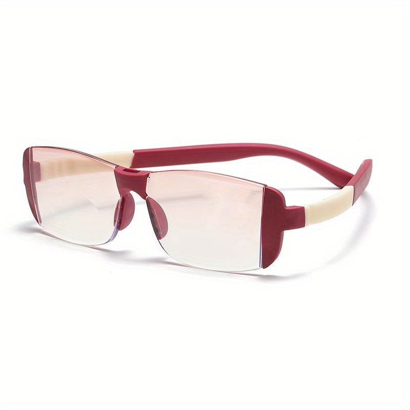 Dual Light Anti Drop Reading Glasses Plastic Frame Unisex