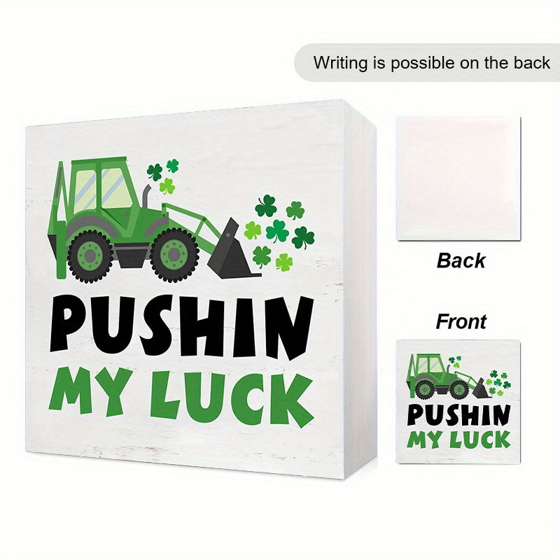 Lucky Charm St Patrick's PVC Sign for Home Bar Cafe Party Decor