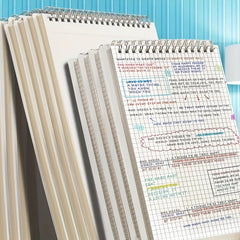 80 Pages Coil Notebook A5 B5 Grid Lined Journal Memo