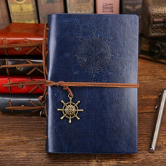 Vintage Pirate Notebook Loose Leaf Travel Diary Stationery