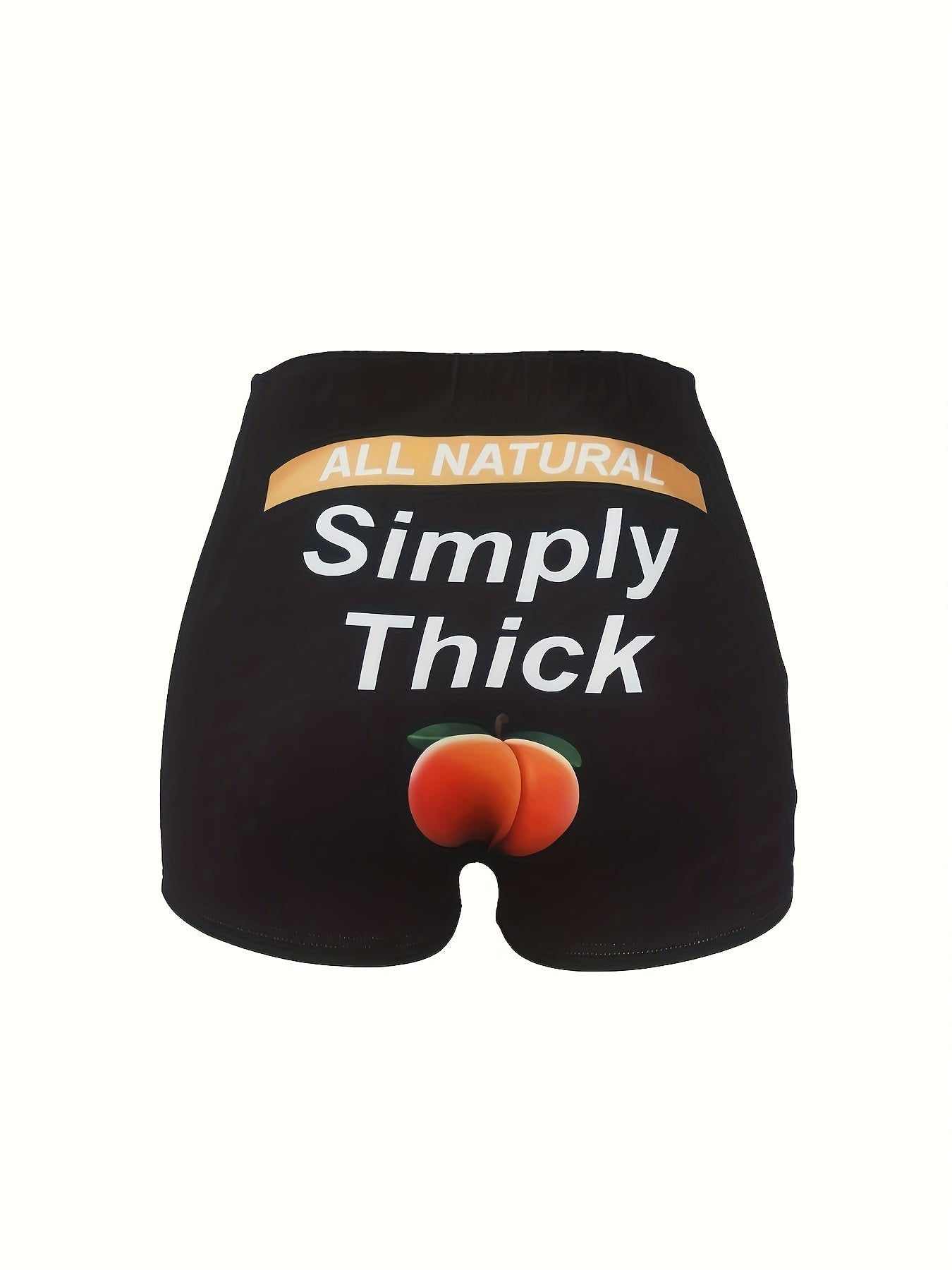  Peach Print High Rise Sexy Shorts
