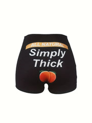  Peach Print High Rise Sexy Shorts