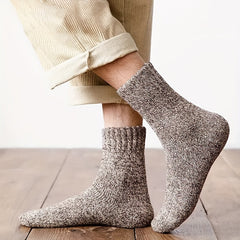 5 Pairs Warm Plush Crew Socks, Coldproof & Thickened, Home & Sports Use
